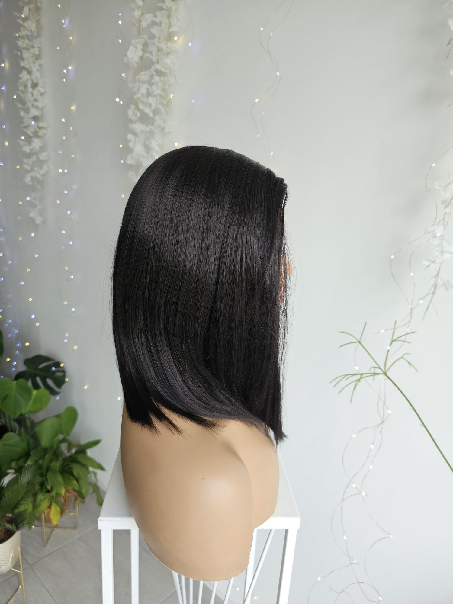 Peruka z rozmytą linią czoła Kama long bob 40 cm naturalny efekt