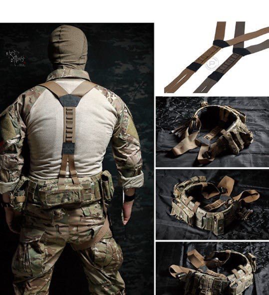 Подтяжки, лямки Crye Precision Suspenders ACCB4S, Цвет: Coyote