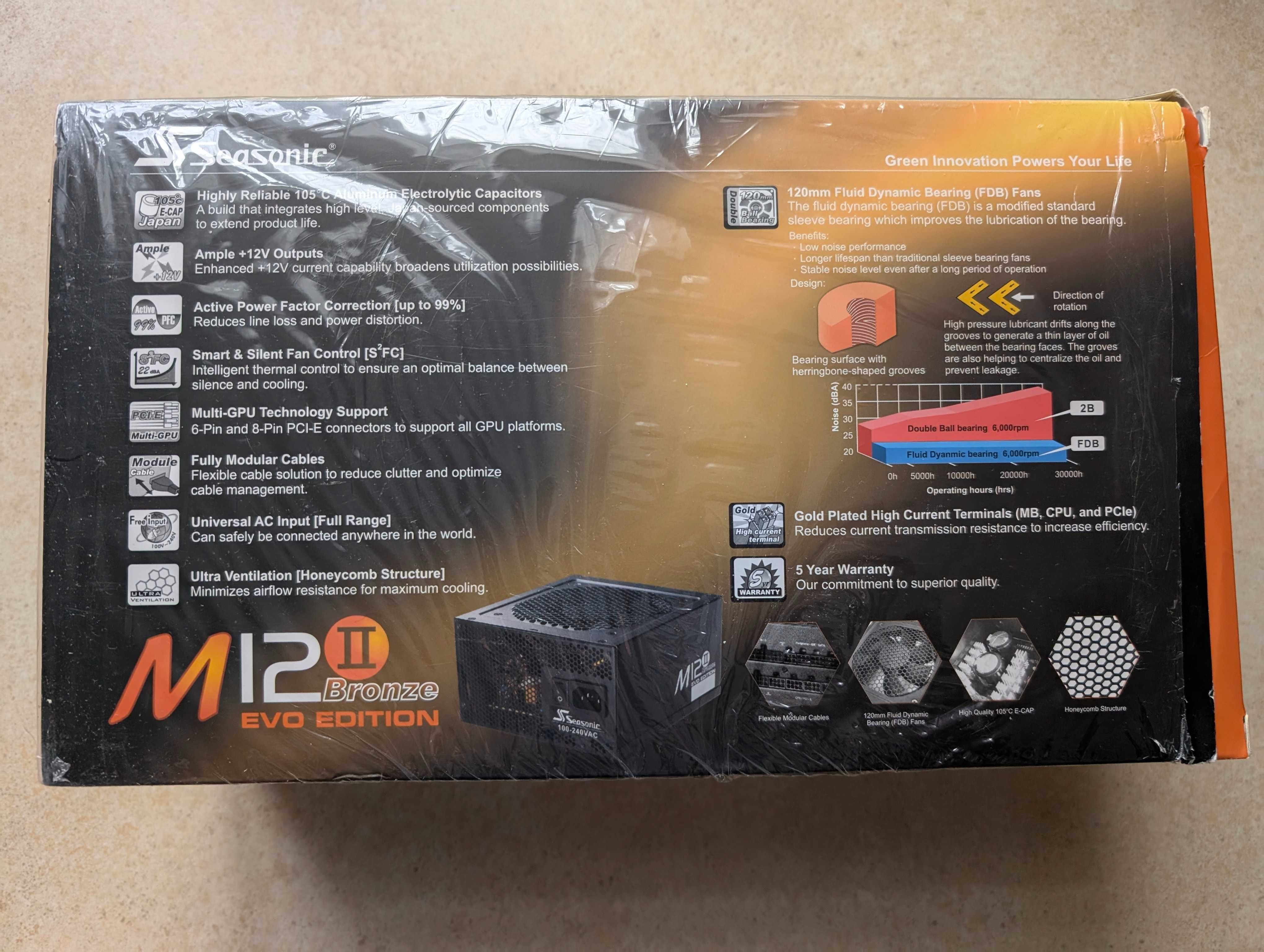 Блок живлення Seasonic S12II-520 520W Bronze (SS-520GB)