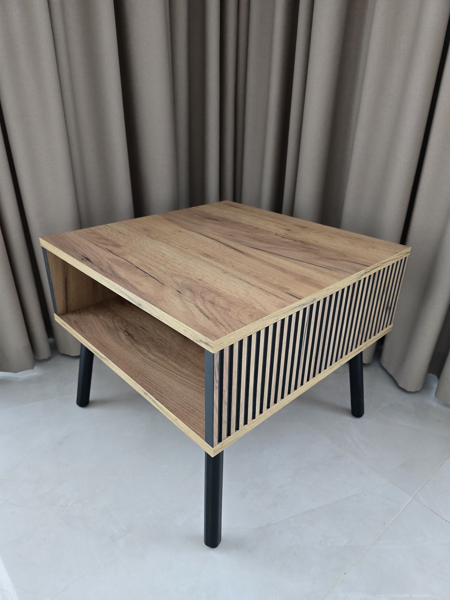 Stolik kawowy modern lamele loft