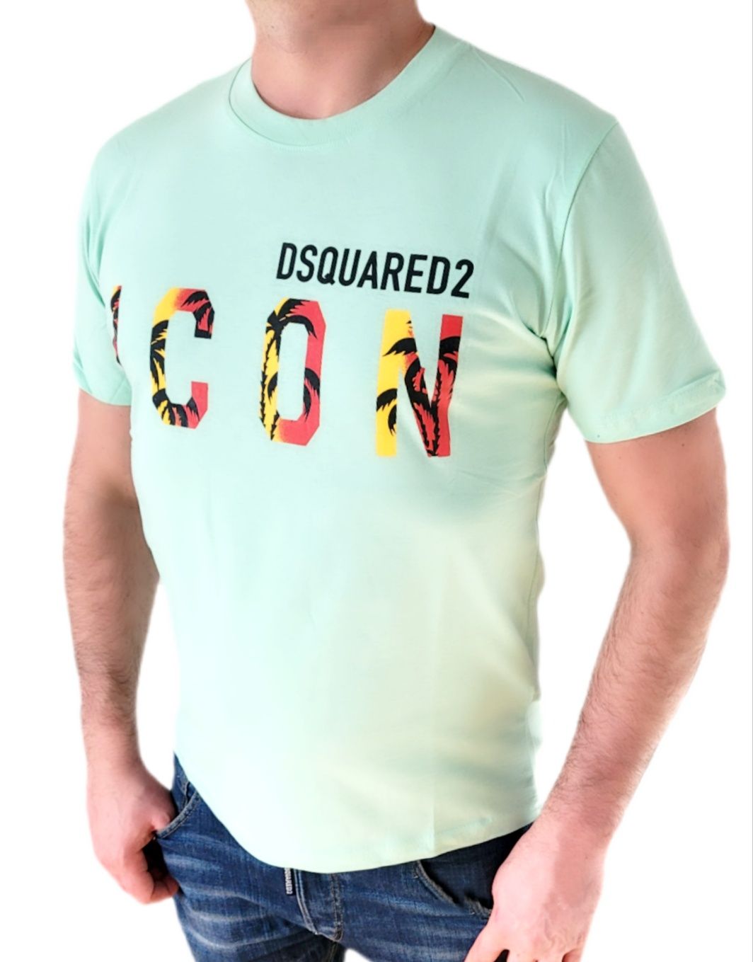 ICON Koszulka T-Shirt męski Dsquared2  nadruk