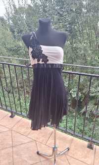 Sukienka na jedno ramię imprezowa koktajlowa marka Jane Norman XL 42