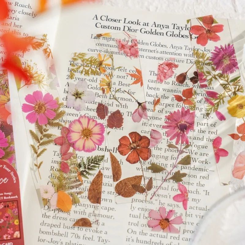 Тонкі пластикові книжкові закладки Закладки для книг з квітами