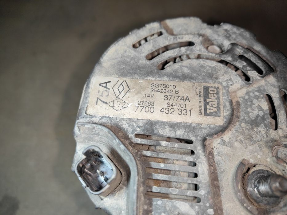 Renault Clio 2 II 1.4 16V alternator 75A 1 i inne