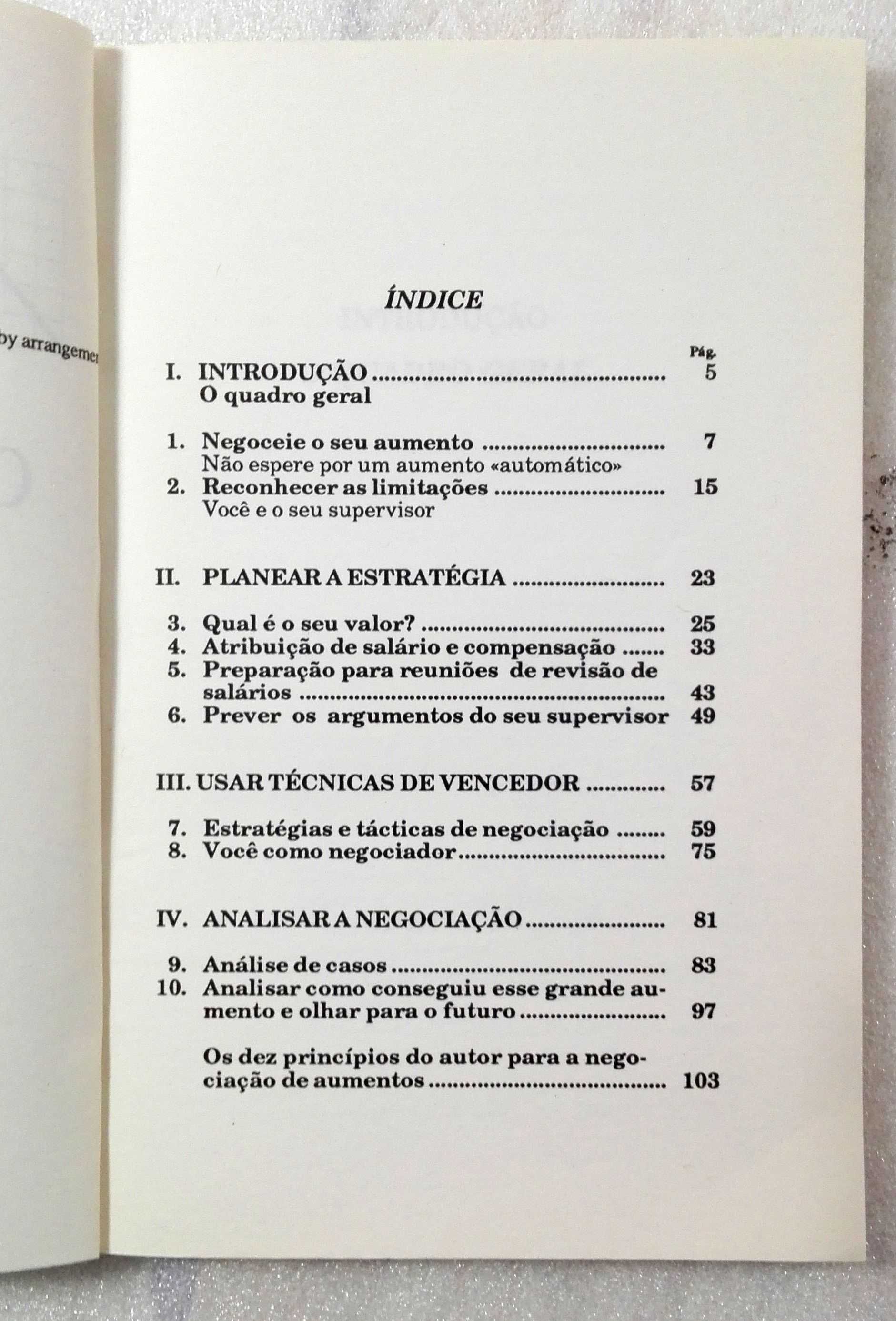 Livro Como Negociar um Aumento de Salário