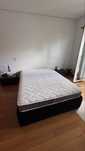 Cama Sommier Como Novo C/ Colchao 1,40x200