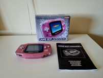 Konsola Gameboy Advance komplet box różowa GBA