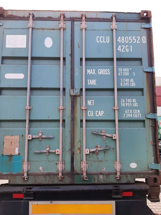 Kontener morski magazynowy 40'DC 28m2 używany, sprawny