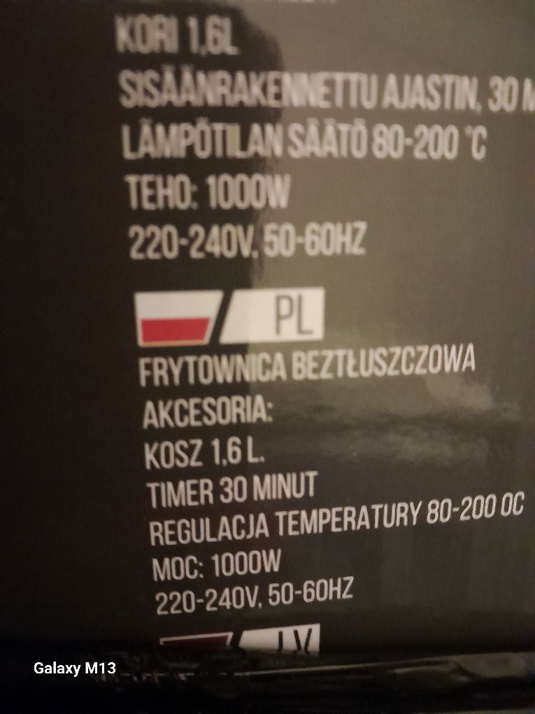 Frytkownica beztłuszczowa