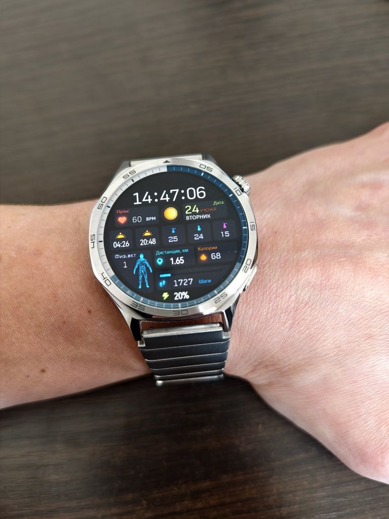 Смарт часы Huawei watch GT 5/Global + 2 металлических браслета +стекло