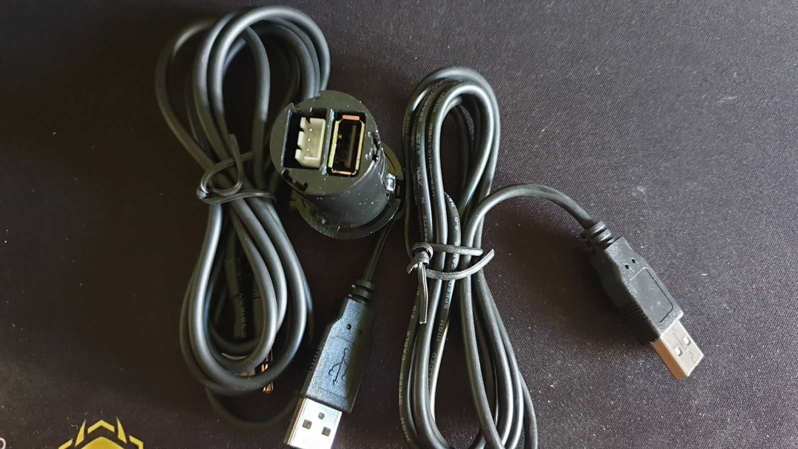 Кабель удлинитель, переходник с разъёмом AUX + USB