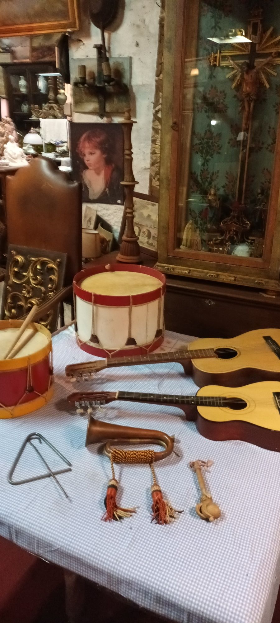 Lote de Instrumentos Musicais Antigos