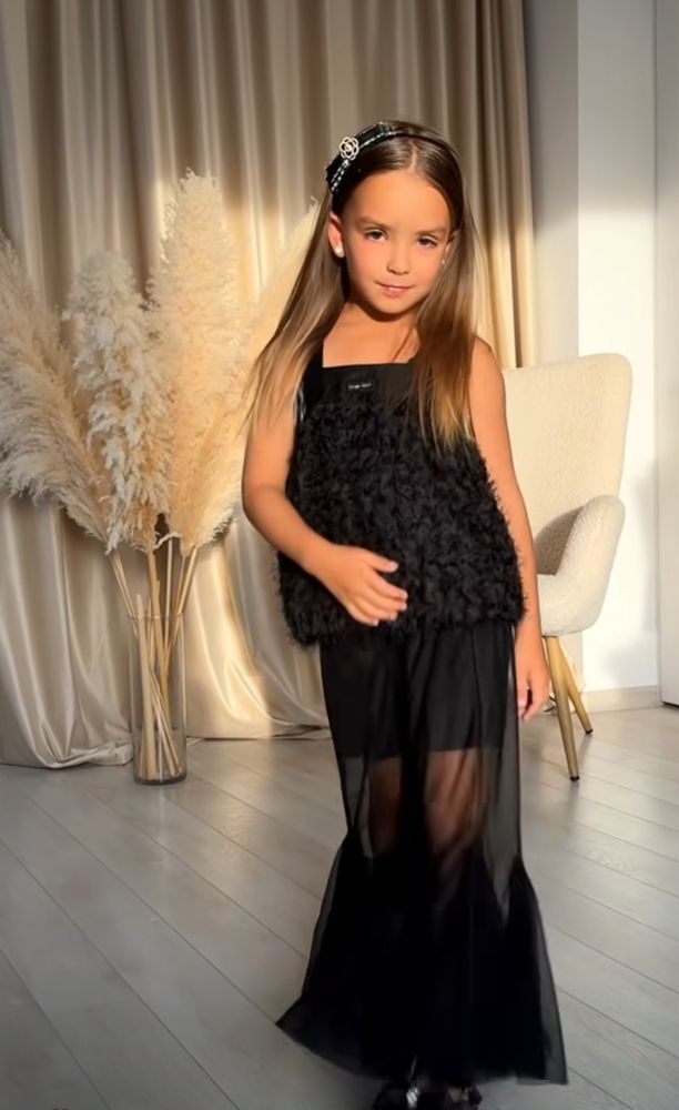 Святковий костюм для дівчинки в стилі miu miu всі розміри