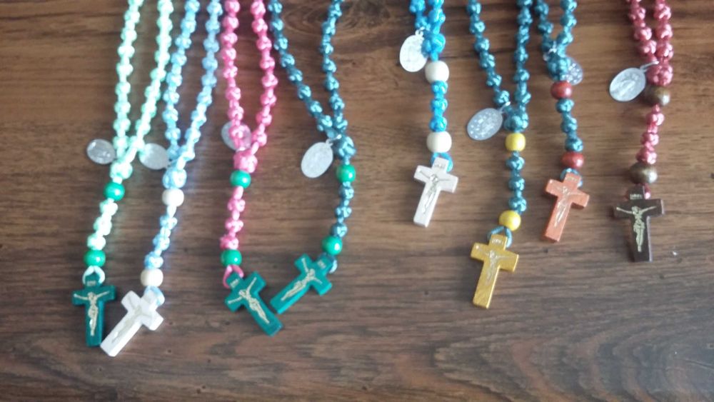 Różaniec ze sznurka satynowego