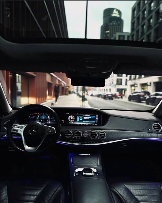 Wynajem aut klasy premium. Mercedes S klasa S400d Long