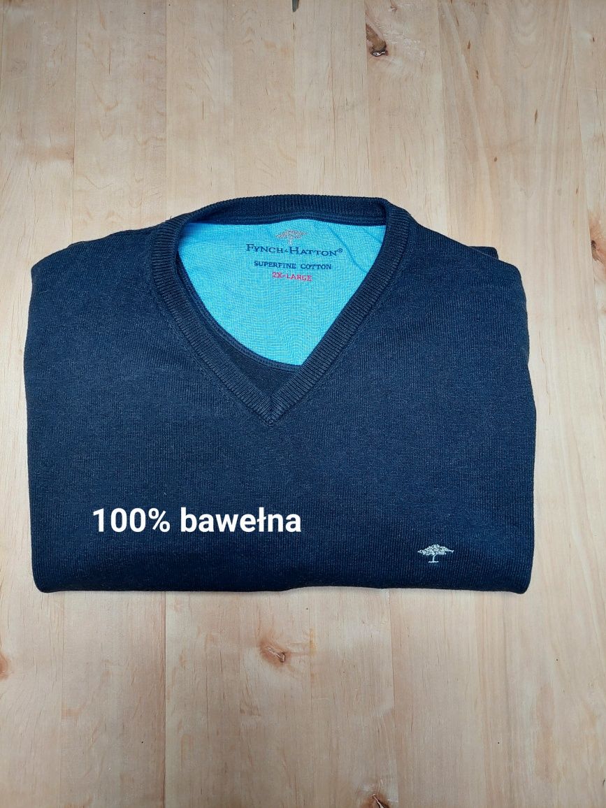 Sweter bawełniany XXL Fynch Hatton