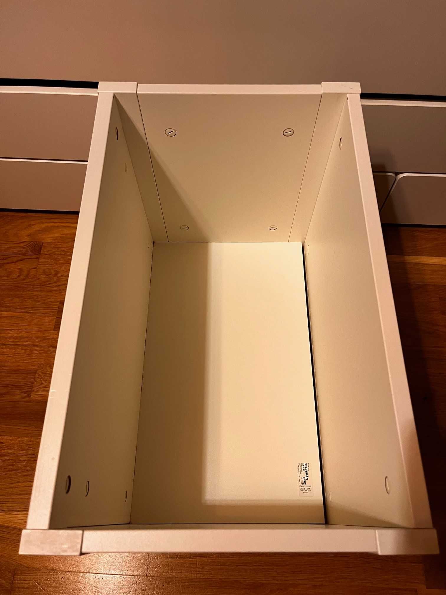 Ikea Silveran Ławka Schowek Biały 55x35x47