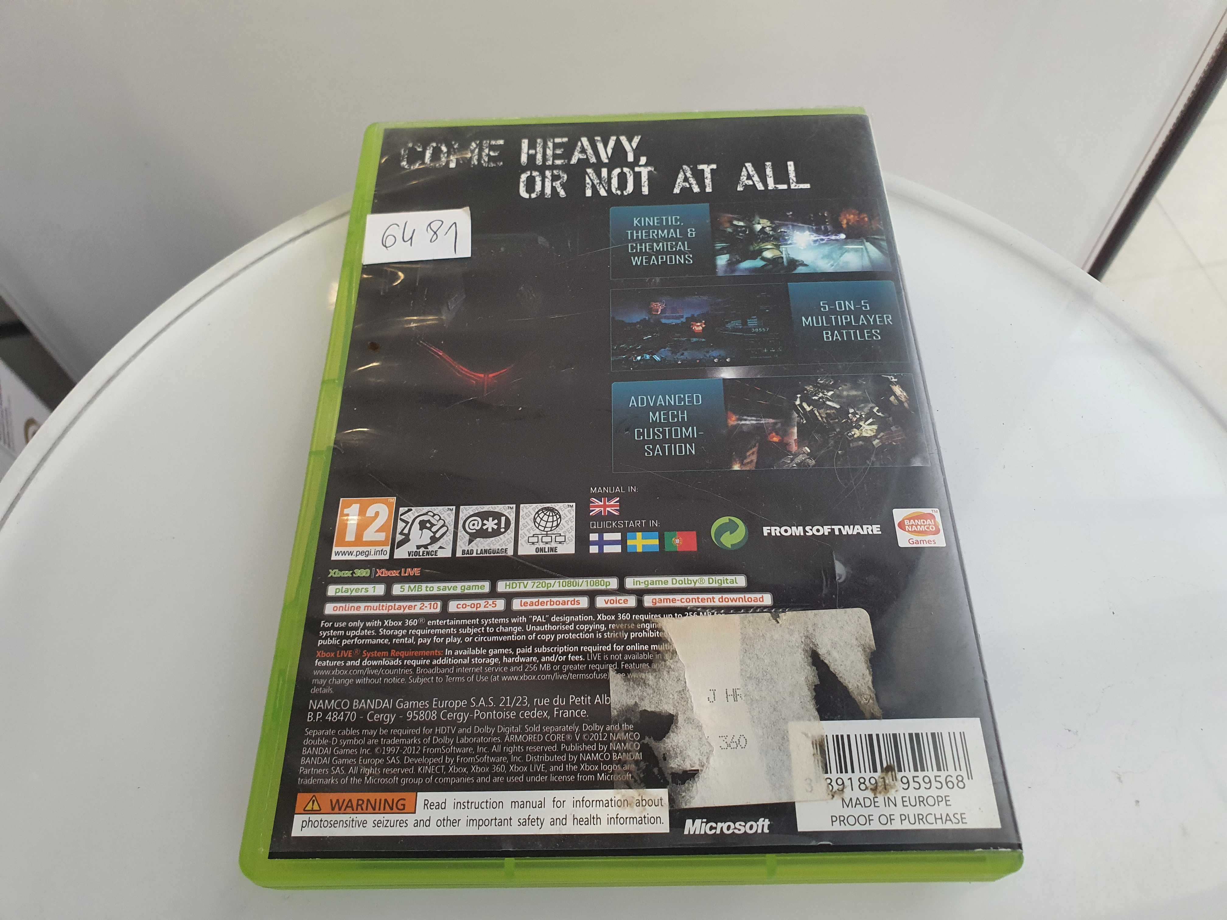Armored Core V Xbox 360 Sklep Wysyłka Wymiana
