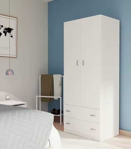 LIQUIDAÇAO Roupeiro novo de 2 portas + 2 gavetas 186€ LCX0222O