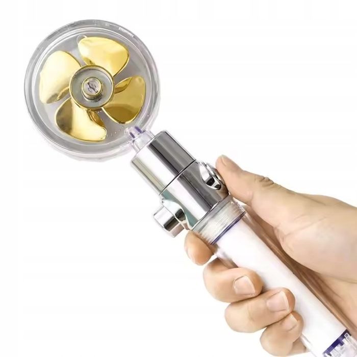 Słuchawka Prysznicowa Z Turbiną + Wężyk + Filtr Zestaw 3W1 360 Smart