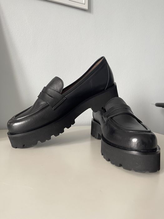 Skórzane mokasyny damskie 7MIL - r. 39,5