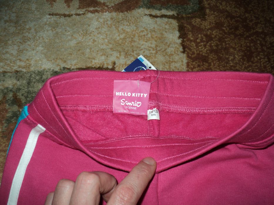 NOWY!! Dres Hello Kitty, spodnie dresowe+bluza 116/122