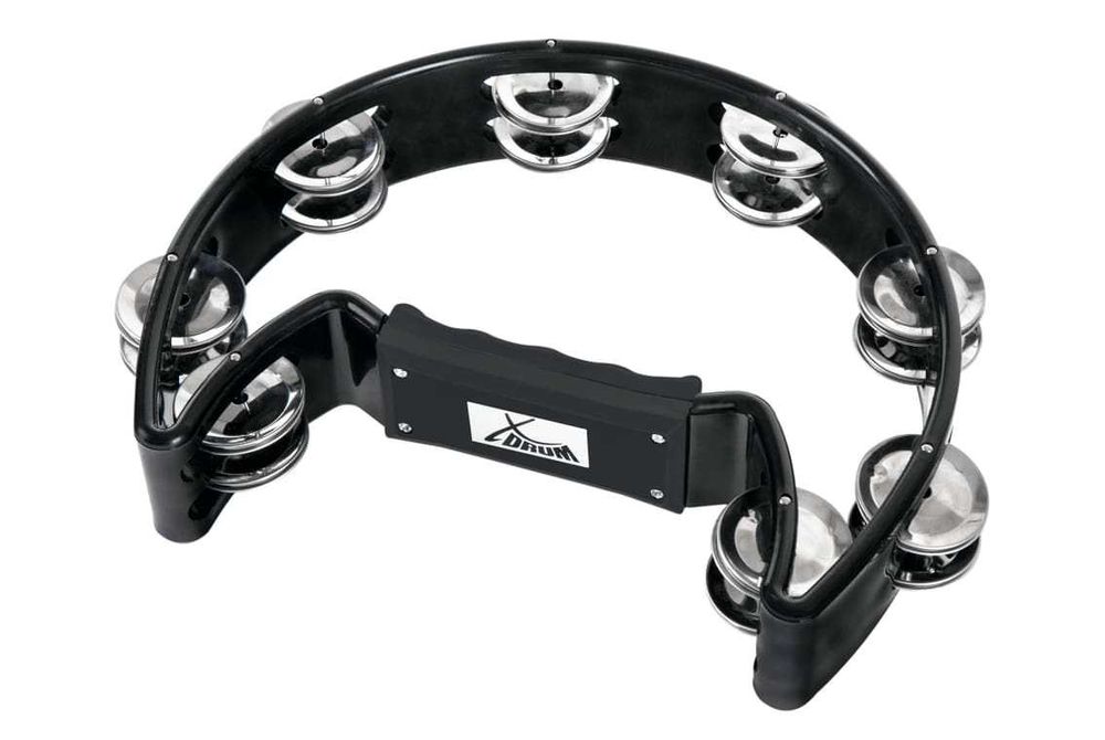 Tamburyn ręczny z metalowymi dzwonkami XDrum TM-1 czarny