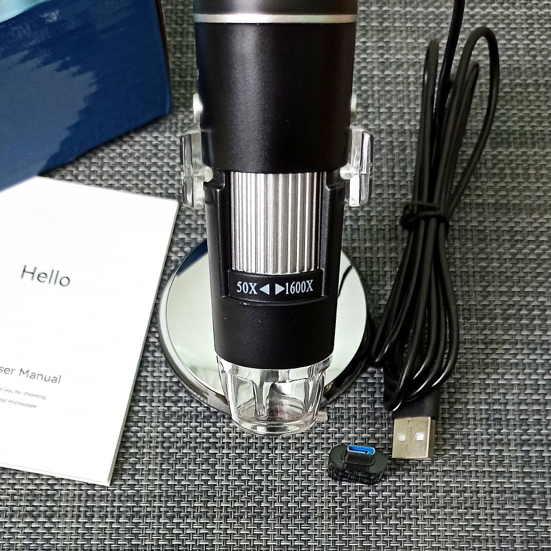 Мікроскоп Type-C USB 1600X для паяння, монет, електроніки