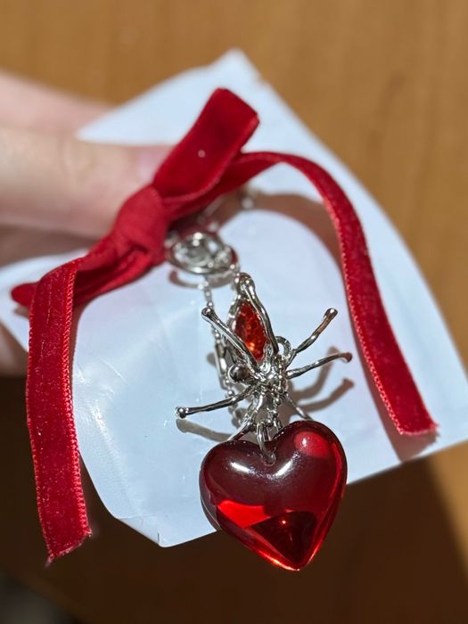 вінтажний брелок серце декор аксесуар y2k goth coquette pinterest kpop