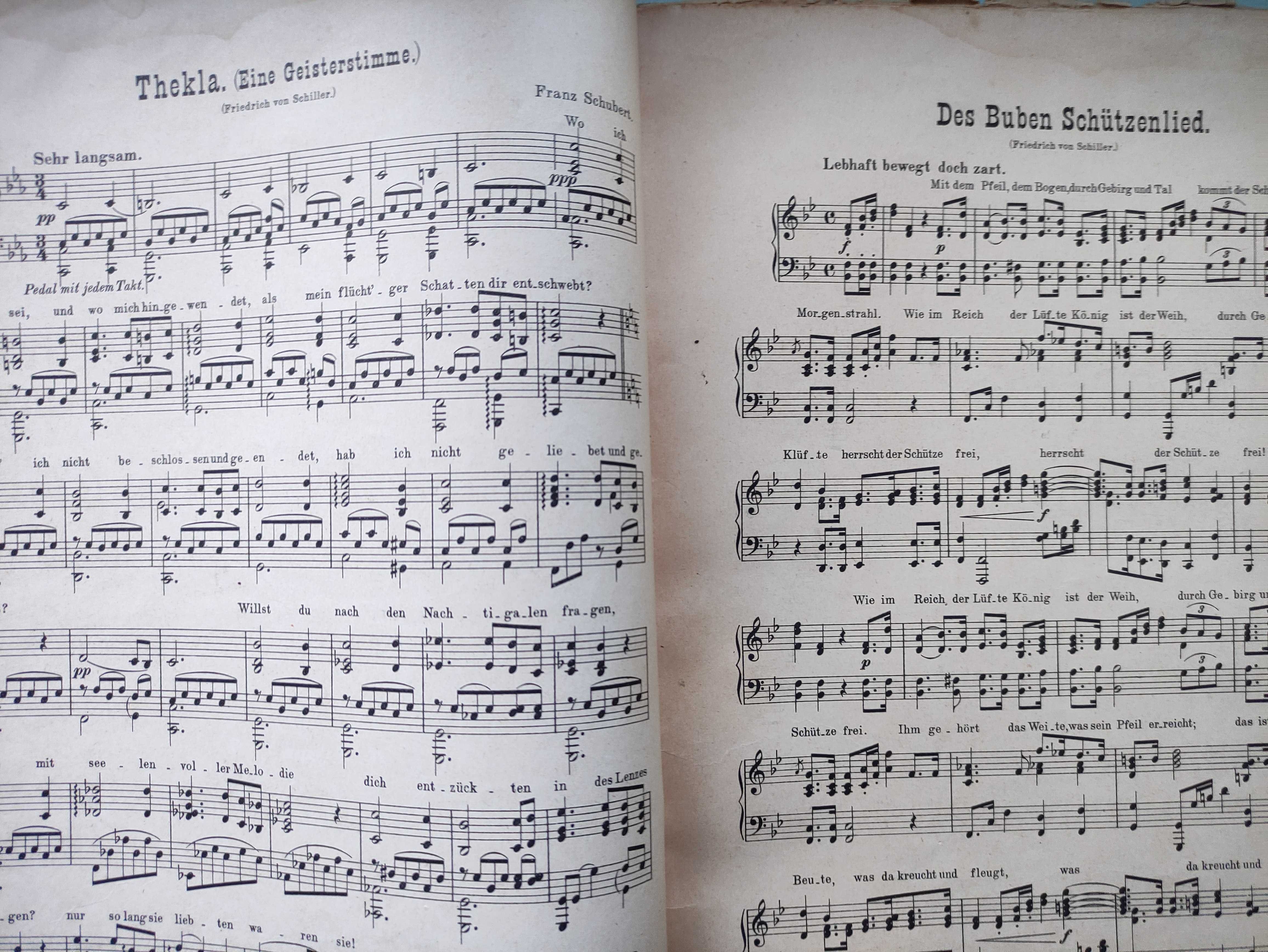 Ноты.Фридрих фон Шиллер (сборник муз. произведений).1905г.