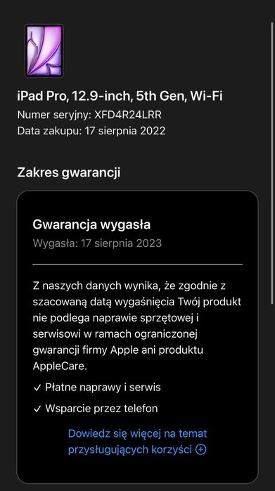 iPad Pro 12,9” (5. generacja, Wi-Fi)