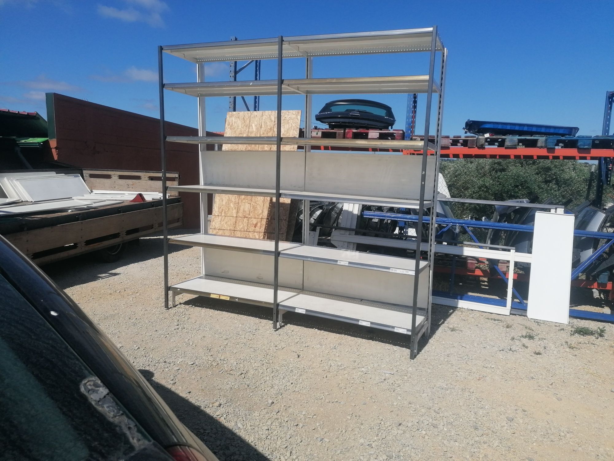 Estantes, armazém, garagem, arrumos