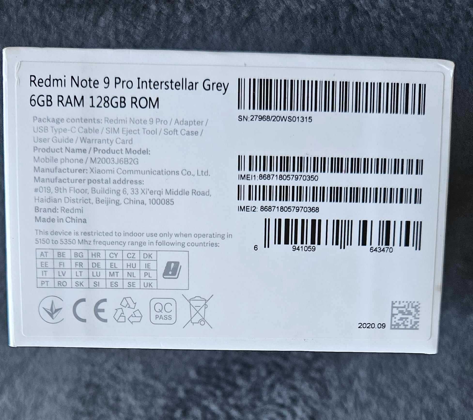 Xiaomi Redmi Note 9 Pro - Stan Idealny,  od nowości