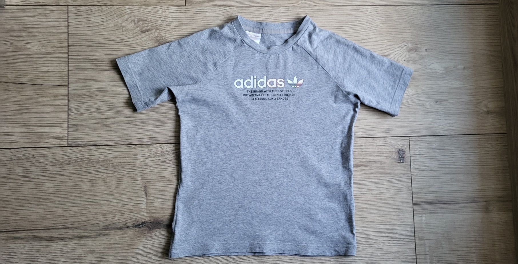 Adidas t-shirt, koszulka z krótkim rękawem, rozm. 128