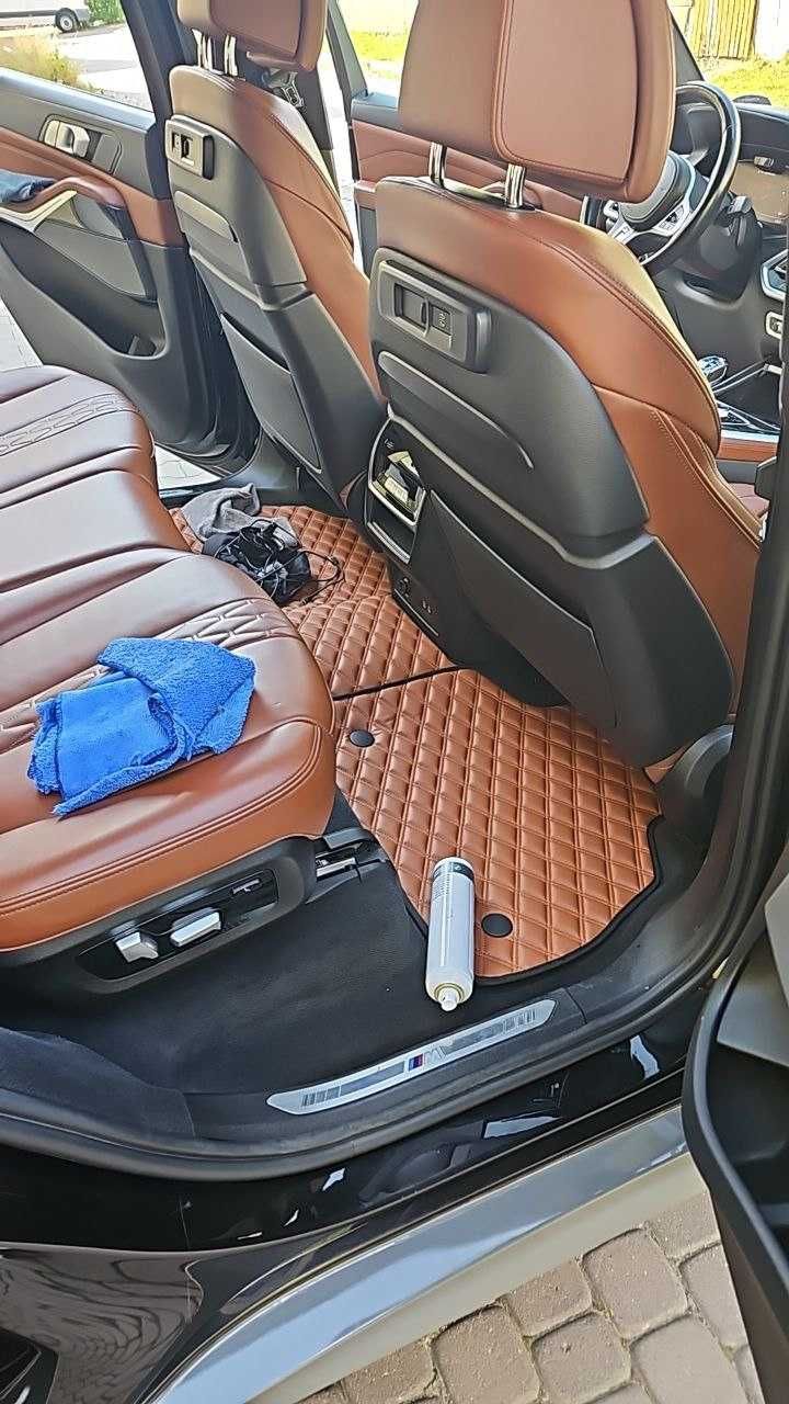 коврики в салон екошкіра экокожа для BMW F10 F30 G01 G07 X5 X4 X3 X7