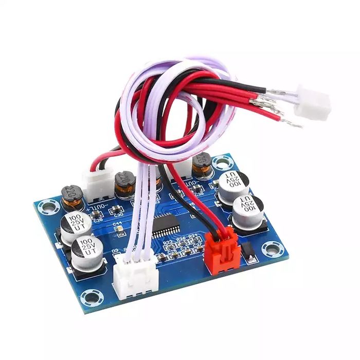 Цифровой усилитель мощности. 2*30 W. DC 12-24 V. Аудио усилитель звука