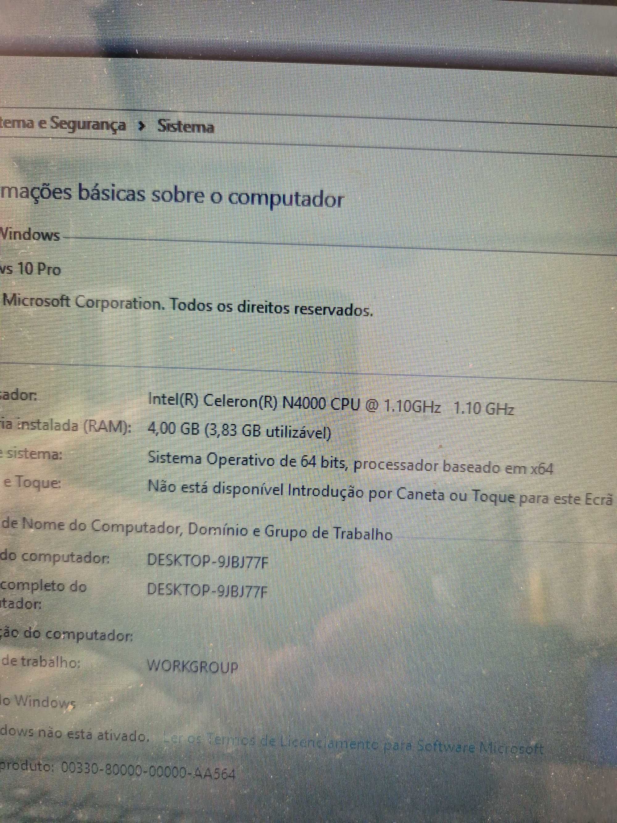 motherboard lenovo 330-15ISK processador intel N4000