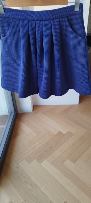 Spódniczka wizytowa galowa 146 plisy granat