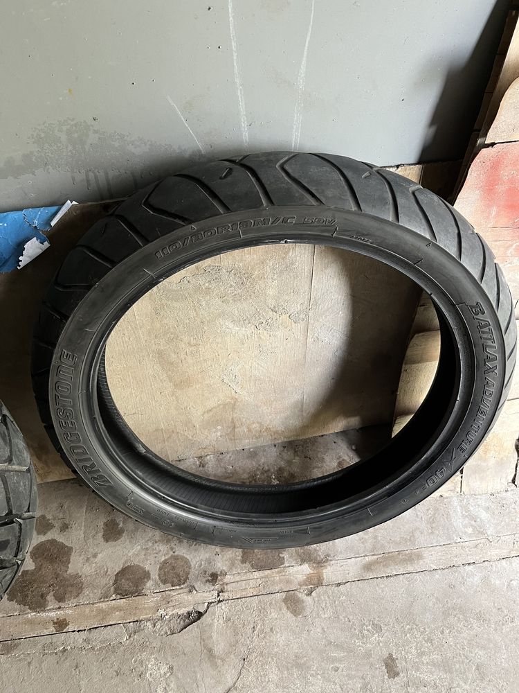 Резина 110/80-19 покрышка передняя Bridgestone 110/80r19. На DL650