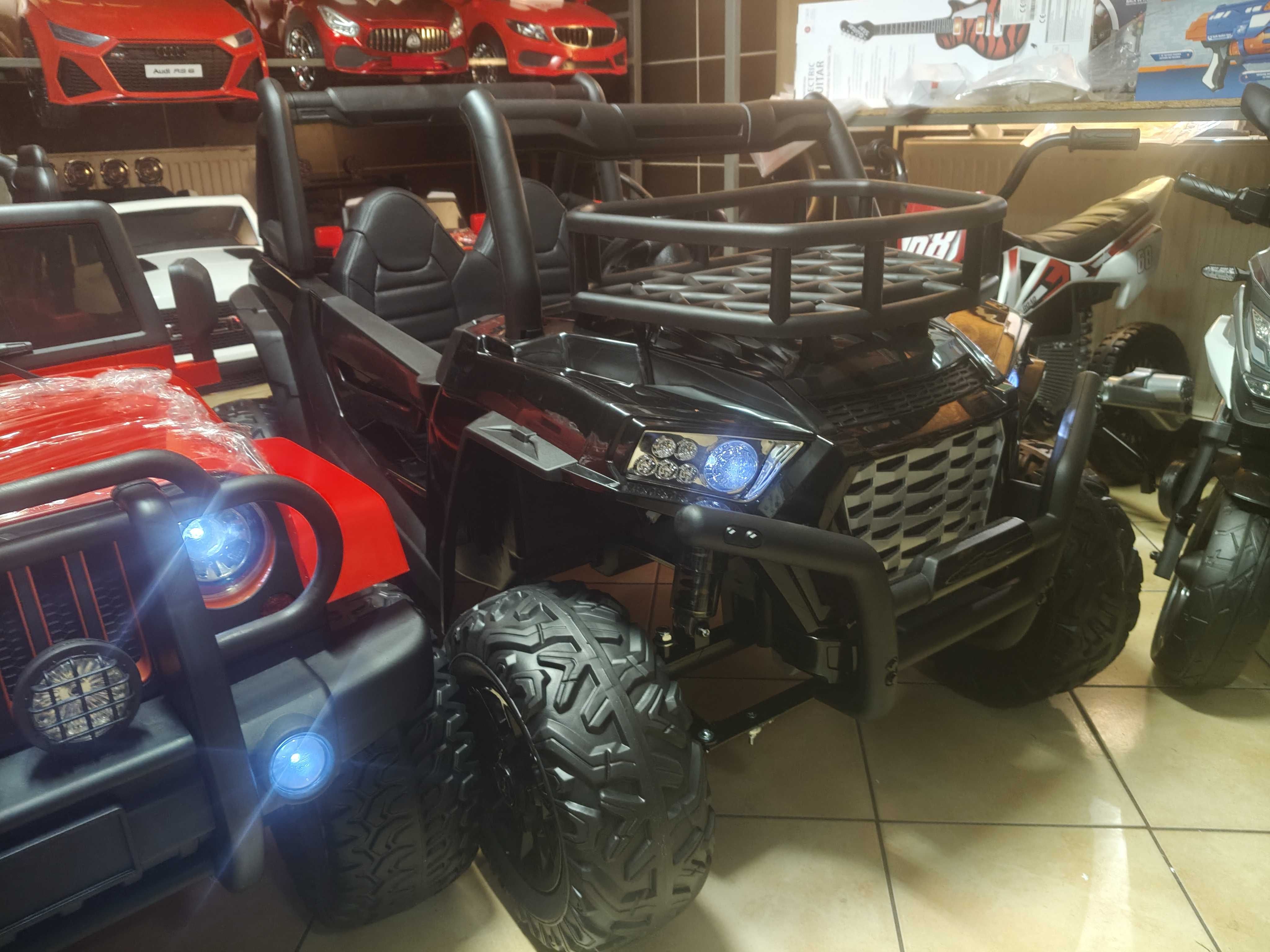 Buggy UTV SUPER MUSTER na akumulator dla dzieci Czarne