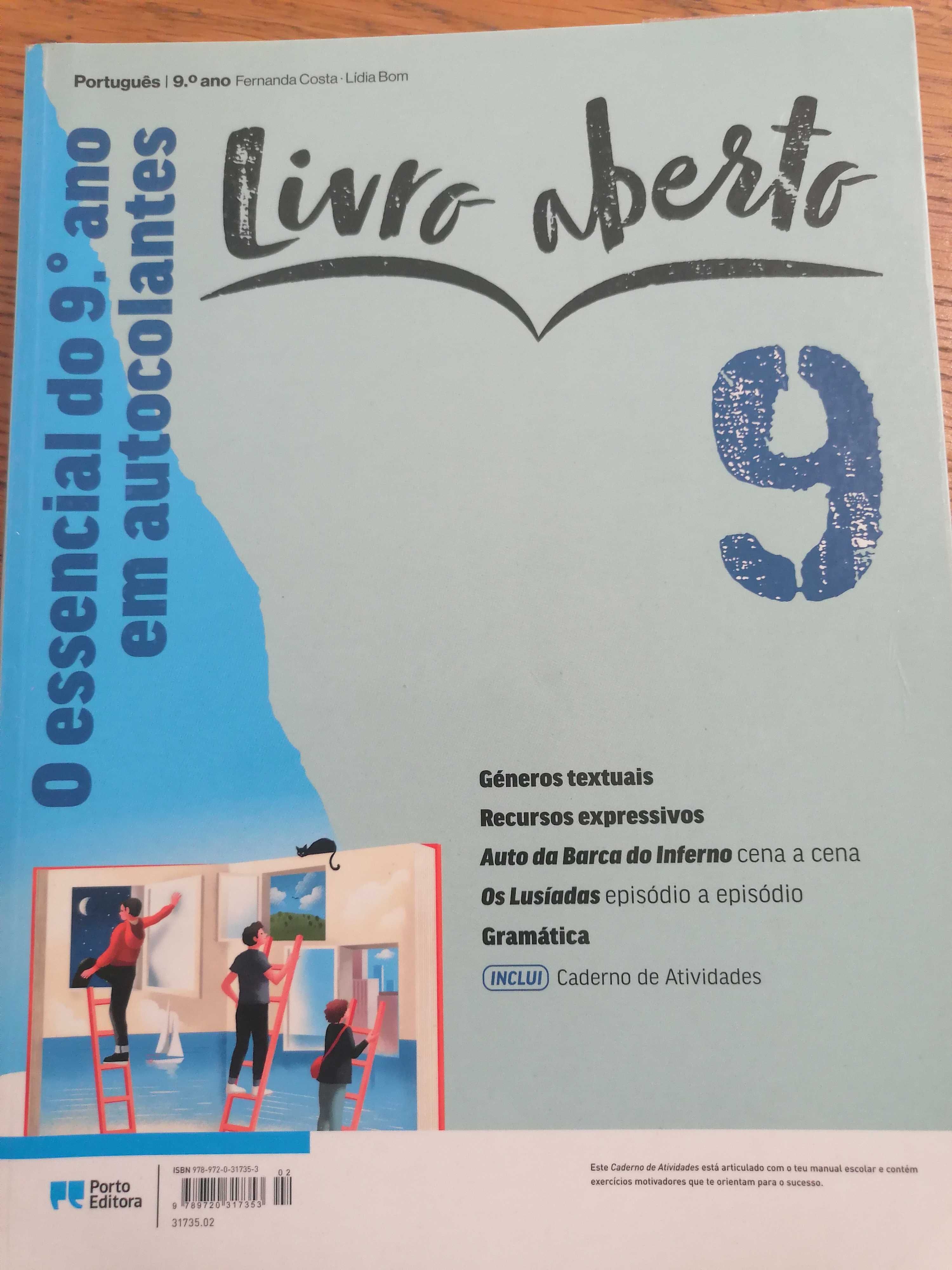 Livros escolares de fichas 9°ano