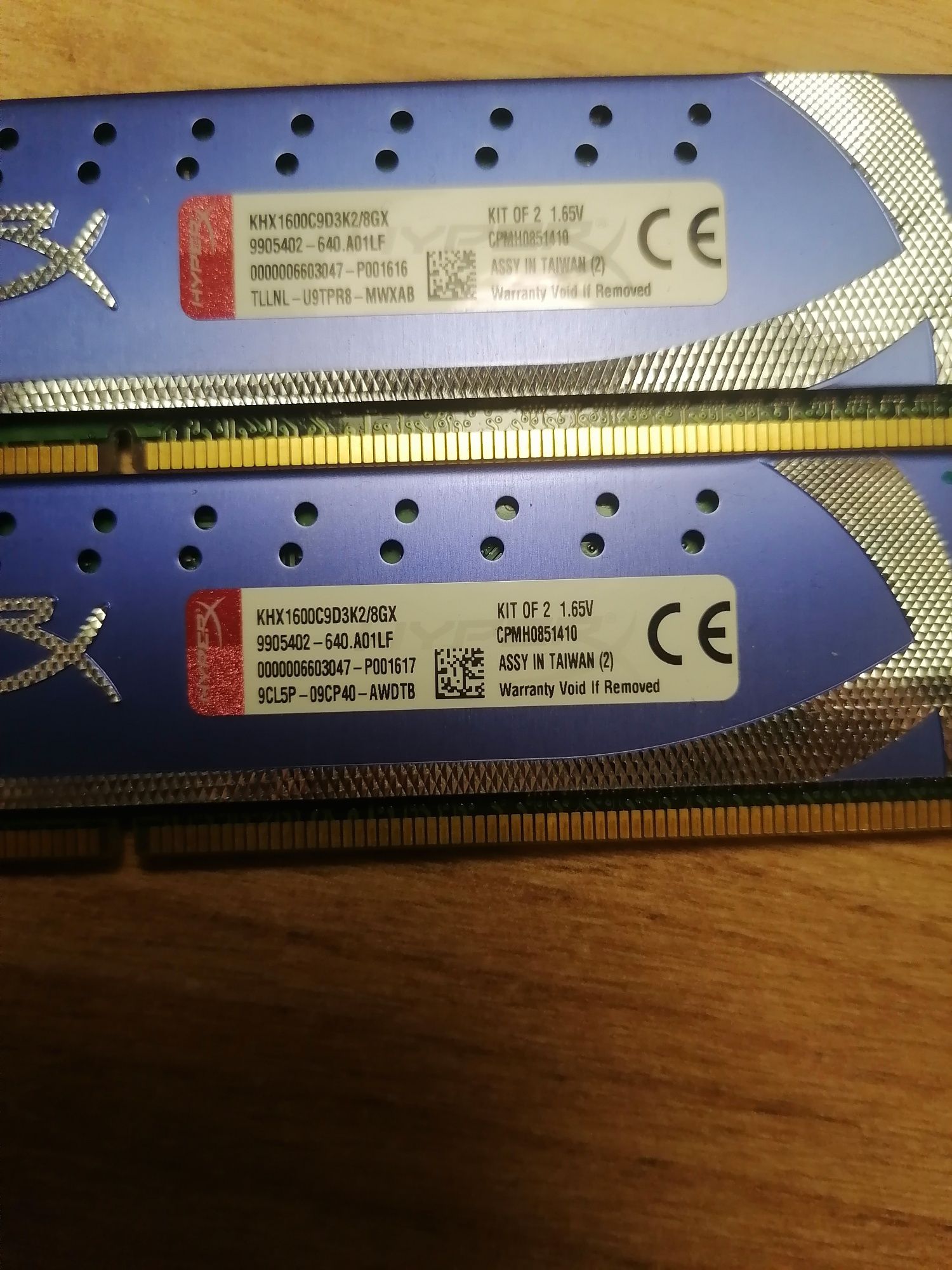 Ram kingston hyper x DDR3 8Gb