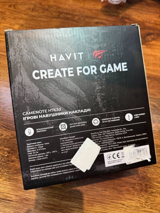Провідні навушники від фірми HAVIT