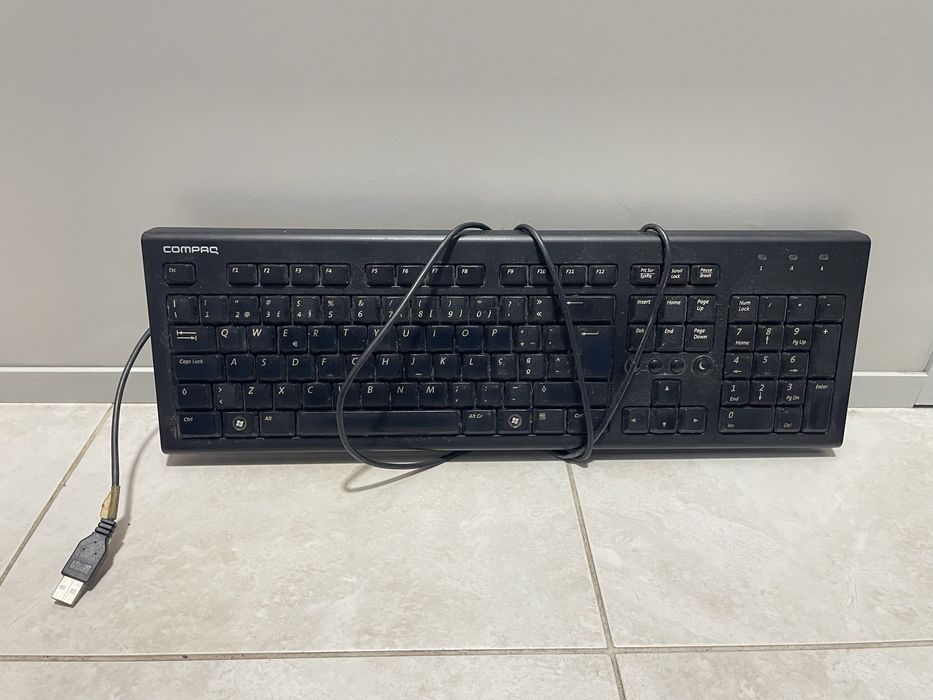 Teclado de fio dell, e compac