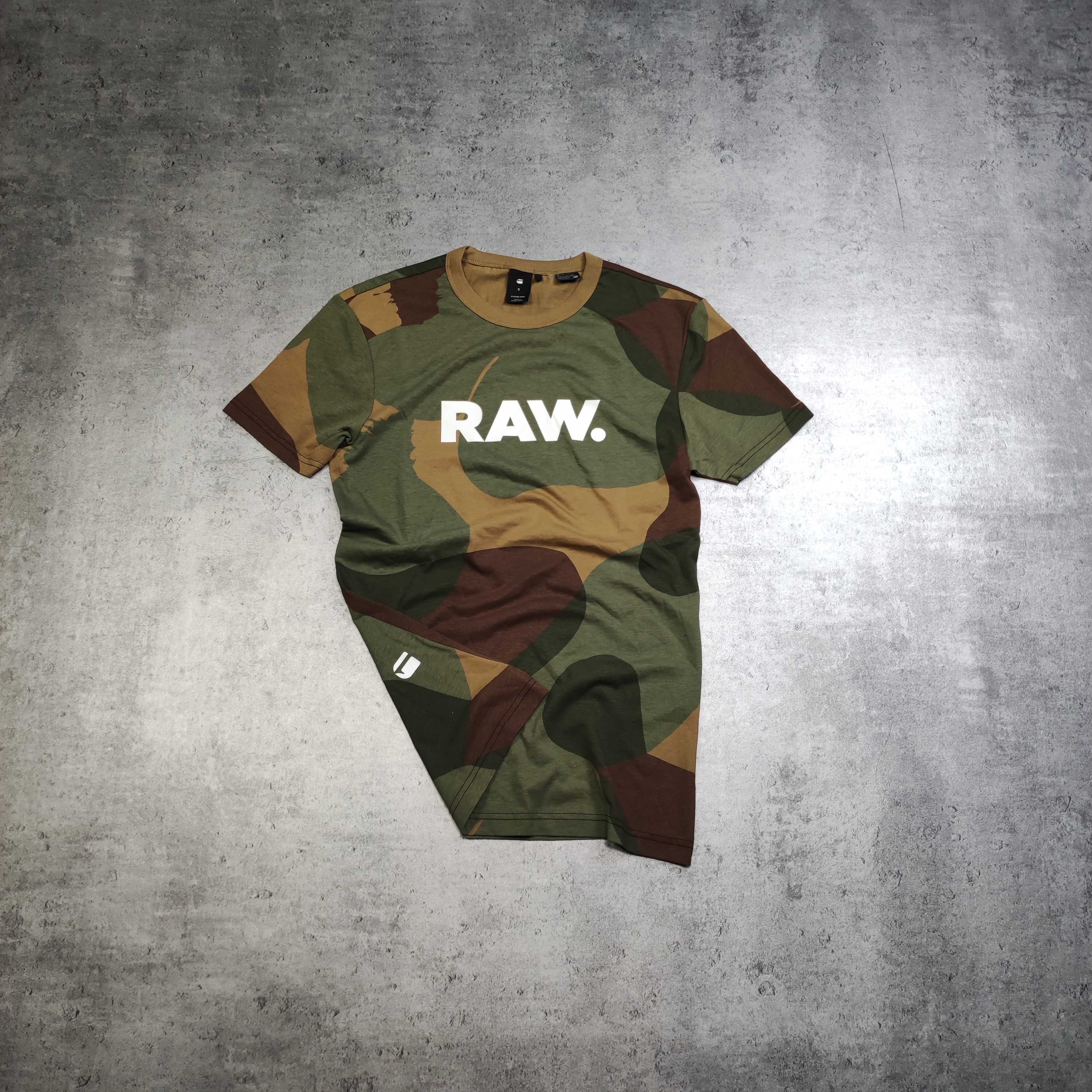 MĘSKA Koszulka PREMIUM bawełna Moro Motyw Military Gstar RAW G-Star