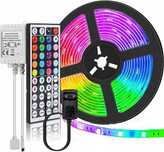 LEDY wodoodporne kolorowe TAŚMA LED RGB 5m z pilotem ge