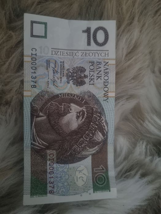 10 zl niski numer 000