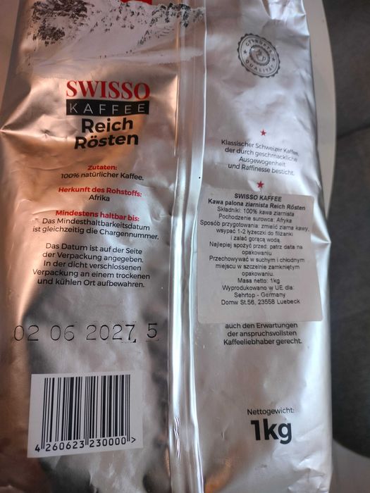 Kawa ziarnista Swiss Kaffee 1kg