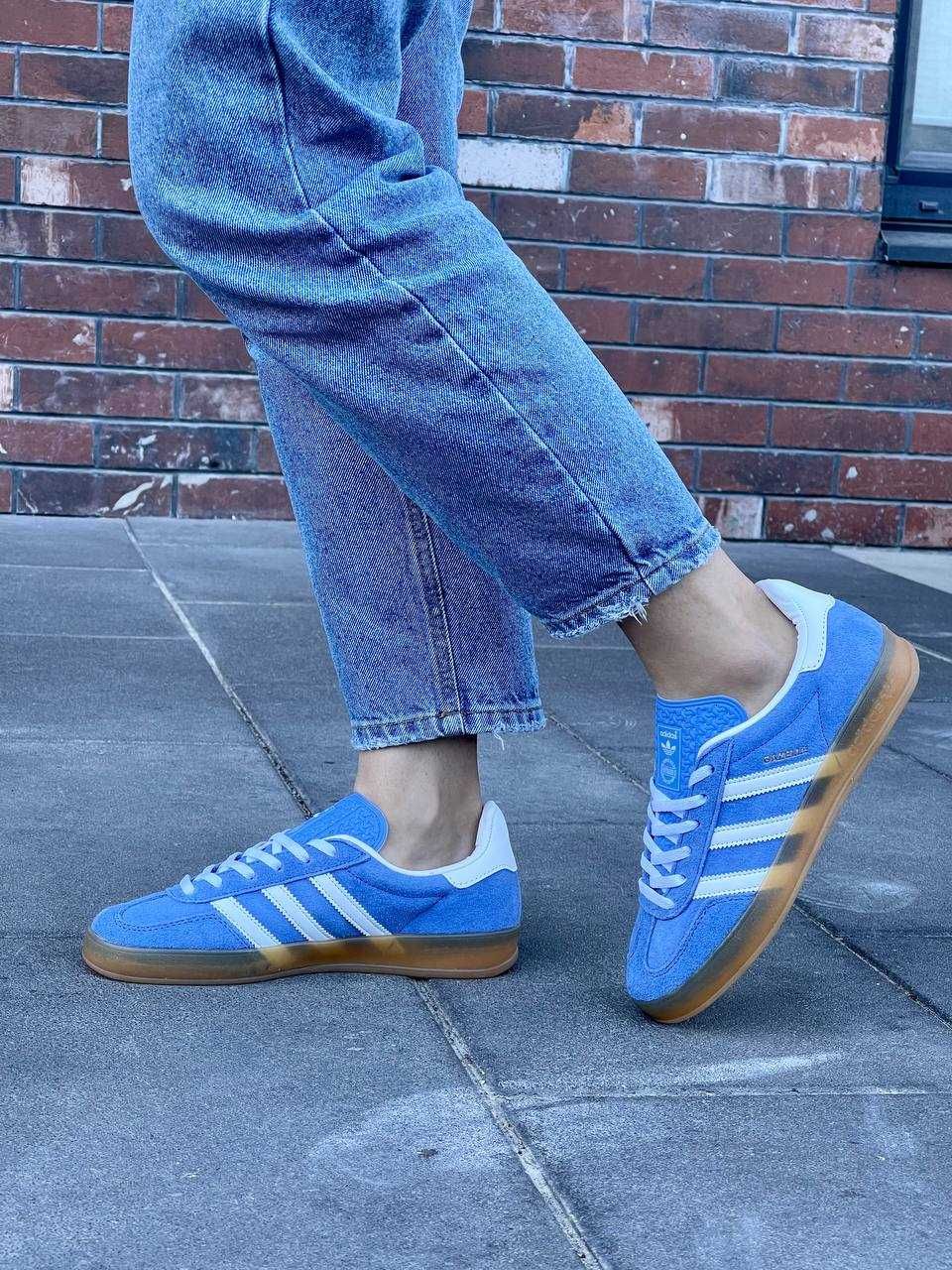 жіночі кросівки Adidas Gazelle Indior Shoes Blue (36-40 р.)