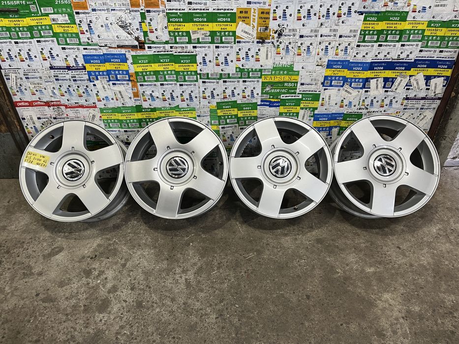 Литі диски r15 5/100 6j et38 vw bora golf4 poli skoda tour fabia
